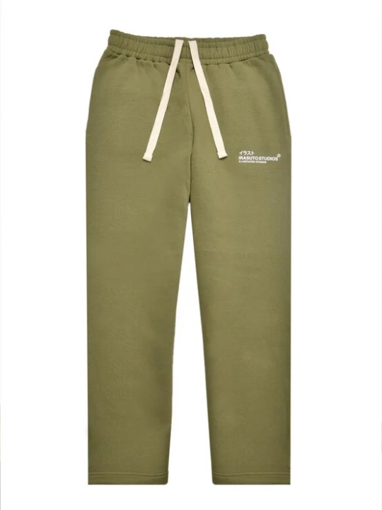 Obrázek produktu Irasuto Studios Kalhoty khaki / bílá