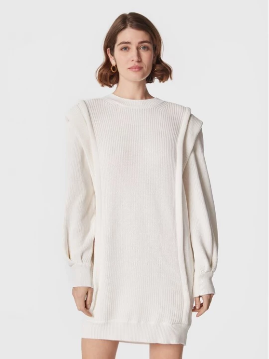 Obrázek produktu IRO Úpletové šaty Lorely AR641 Bílá Relaxed Fit