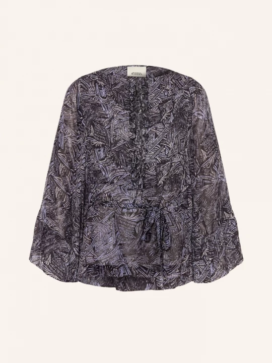 Obrázek produktu Isabel Marant Blůza Tekia S 3 / 4 Rukávy černá / světle fialová / tmavě fialová