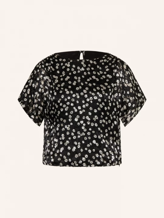 Obrázek produktu Isabel Marant Košilová Halenka Hervane S Hedvábím černá / bílá