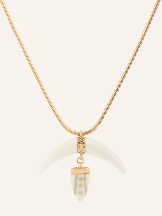 Obrázek produktu Isabel Marant Náhrdelník Necklace zlatá / bílá