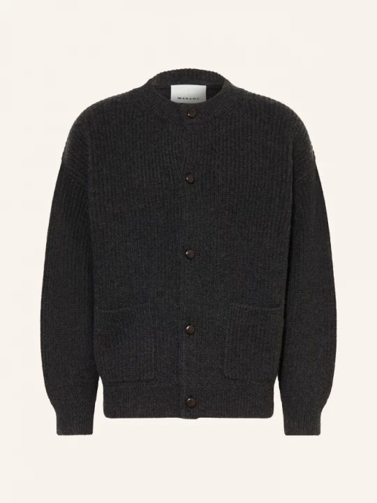 Obrázek produktu Isabel Marant Pletený Svetr Mael S Kašmírem A Merino Vlnou tmavě šedá