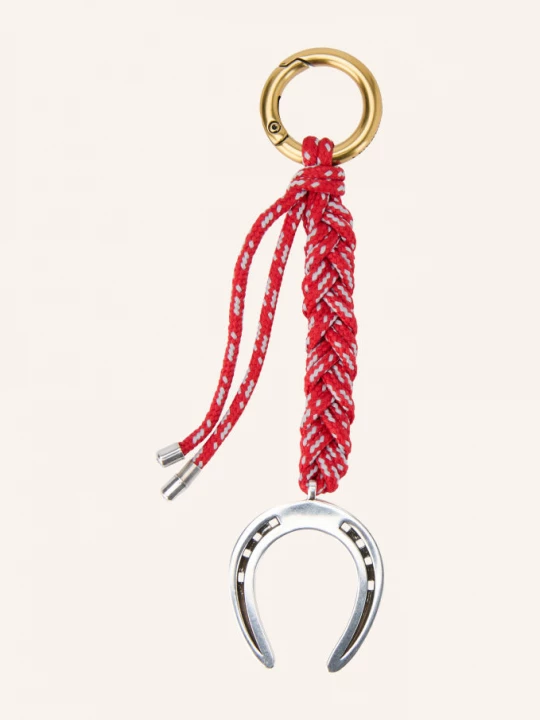 Obrázek produktu Isabel Marant Přívěsek Na Klíče Horseshoe červená / stříbrná / zlatá