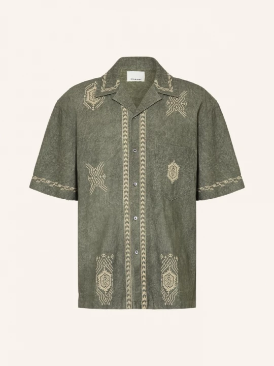 Obrázek produktu Isabel Marant Resortová Košile Zekim Comfort Fit khaki / krémová