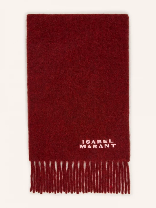 Obrázek produktu Isabel Marant Šála Firny Z Alpaky červená / světle růžová