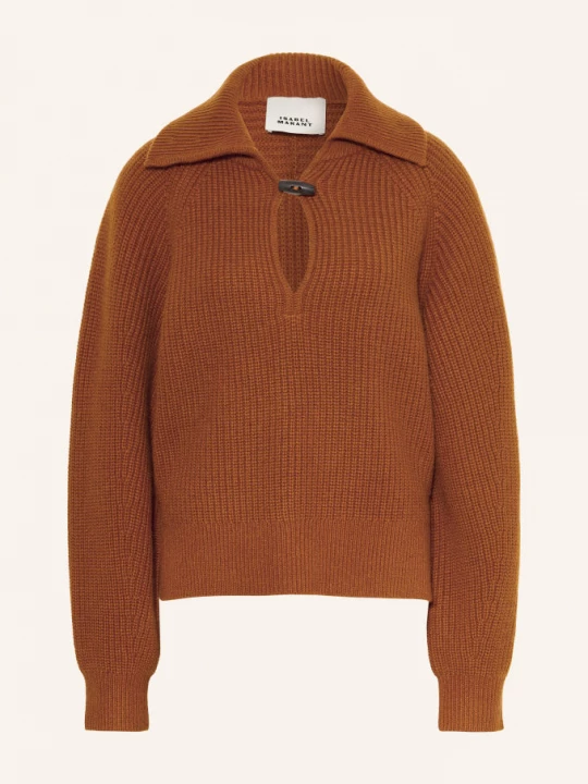 Obrázek produktu Isabel Marant Svetr Troyer Miranda S Merino Vlnou A Kašmírem hnědá