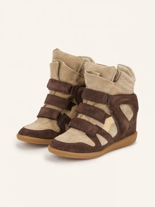 Obrázek produktu Isabel Marant Kotníkové Tenisky Bekett tmavě hnědá / světle hnědá / béžová