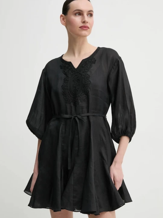 Obrázek produktu Isabelle Blanche Lněné šaty ISABELLE BLANCHE černá