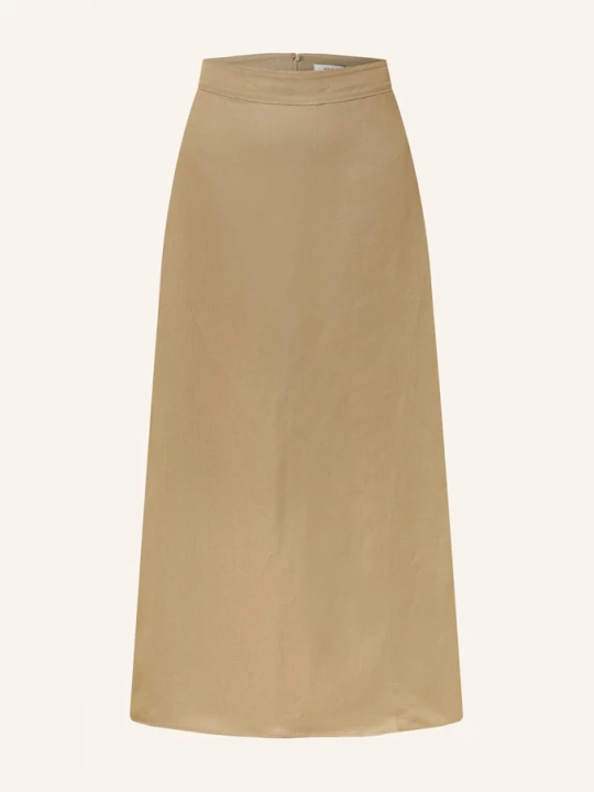 Obrázek produktu Ivy Oak Sukně Samantha Ann Se Lnem khaki