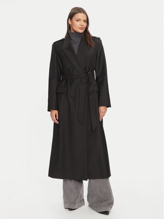 Obrázek produktu IVY OAK Vlněný kabát Colette IO111134 Černá Oversize IVY & OAK
