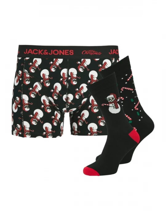 Obrázek produktu JACK & JONES Boxerky 'JACSNOW SKULLS' zelená / tmavě červená / černá / bílá
