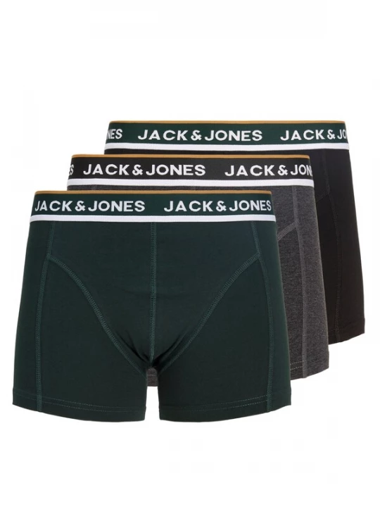 Obrázek produktu JACK & JONES Boxerky 'JACSWAY' tmavě šedá / tmavě zelená / černá / bílá
