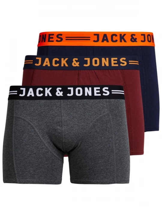 Obrázek produktu Jack & Jones Junior Spodní prádlo 'Jaclichfield' šedá / oranžová / vínově červená / černá