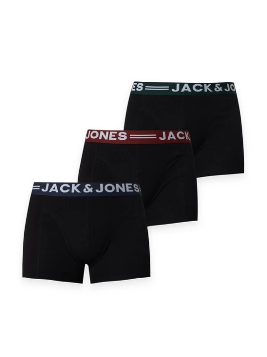 Obrázek produktu JACK & JONES Boxerky 'SENSE' tmavě modrá / tmavě hnědá / tmavě zelená / černá
