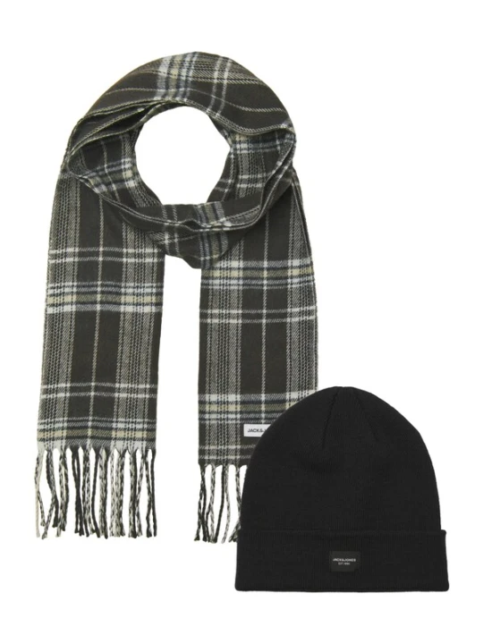 Obrázek produktu JACK & JONES Čepice 'JACFROST' olivová / černá / bílá