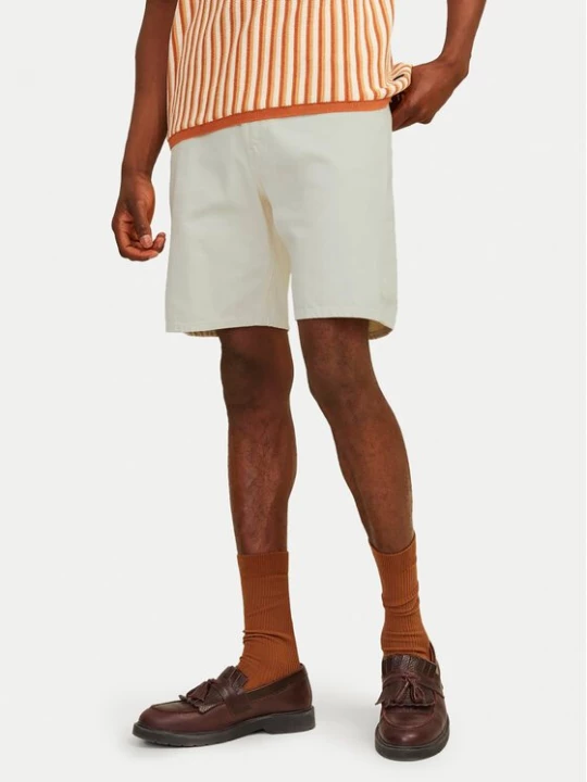 Obrázek produktu Jack & Jones Džínové šortky Tony 12249043 Écru Loose Fit Krémová
