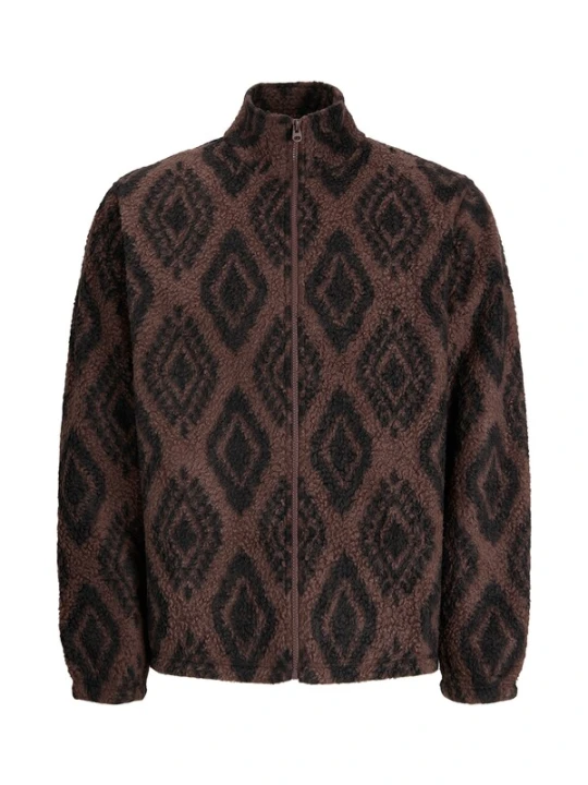 Obrázek produktu JACK & JONES Fleecová mikina 'JORSebastian' kaštanově hnědá / tmavě hnědá
