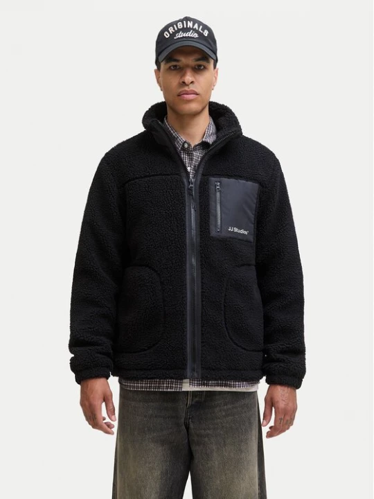 Obrázek produktu Jack & Jones Fleecová mikina Soho 12278784 Černá Regular Fit