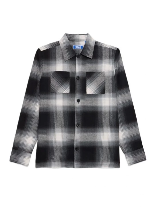 Obrázek produktu Jack & Jones Junior Košile 'JJEJACKSON' tmavě šedá / černá / bílá