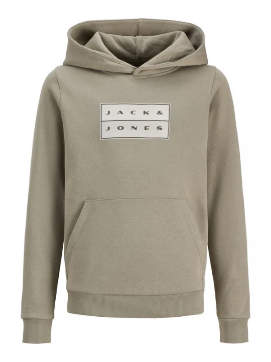 Obrázek produktu Jack & Jones Junior Mikina 'JCOFusion' světle šedá / jedle / pastelově zelená