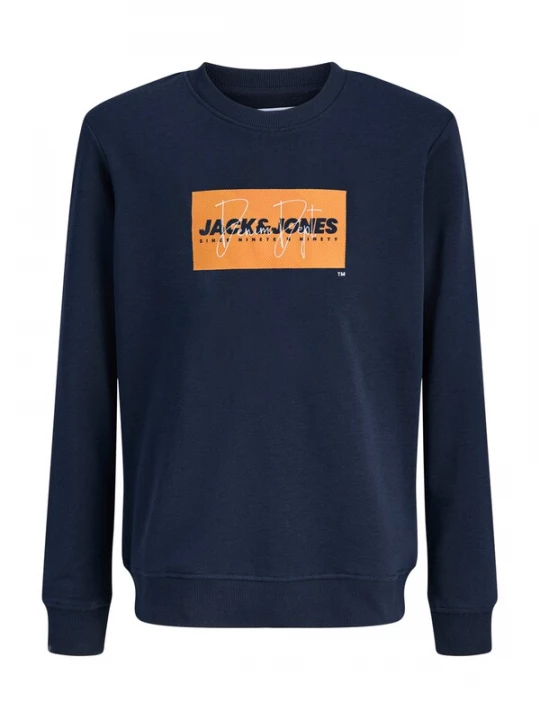 Obrázek produktu Jack & Jones Junior Mikina 'JJCole' námořnická modř / oranžová