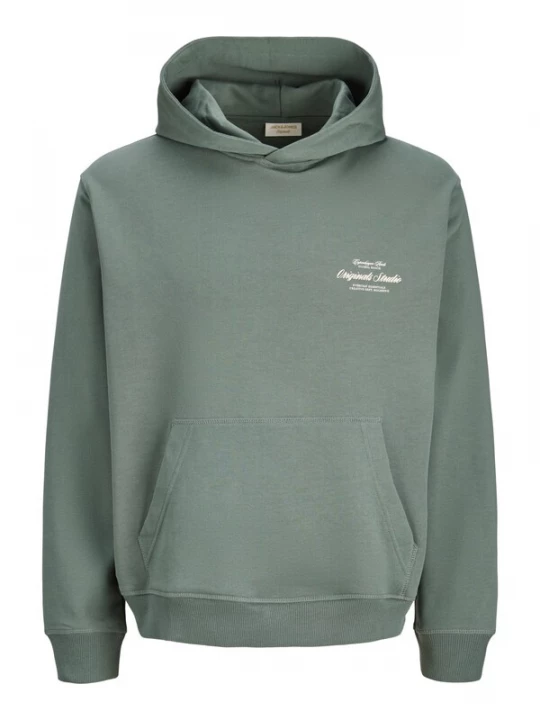 Obrázek produktu Jack & Jones Junior Mikina 'JORNNorrebro' zelená / bílá