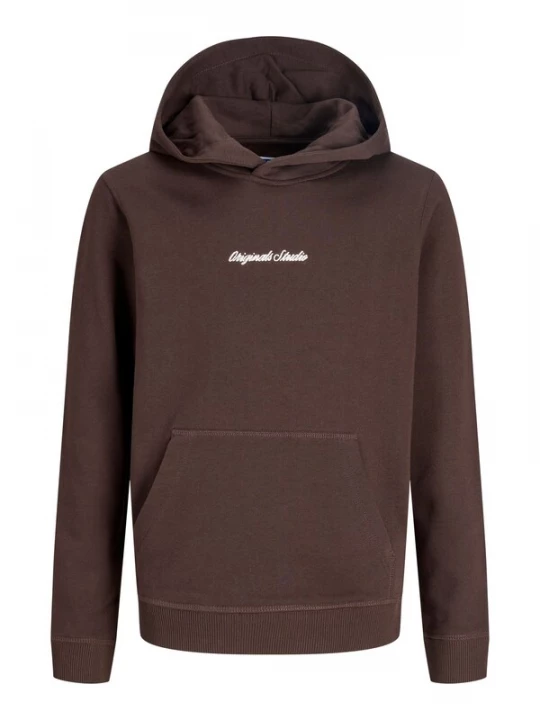 Obrázek produktu Jack & Jones Junior Mikina 'JORNorrebro' čokoládová / bílá