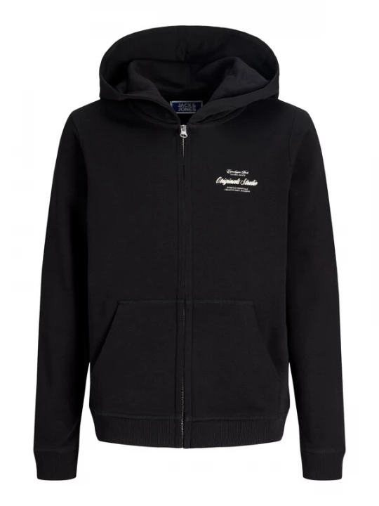 Obrázek produktu Jack & Jones Junior Mikina 'JORNORREBRO TYPO' černá / barva bílé vlny