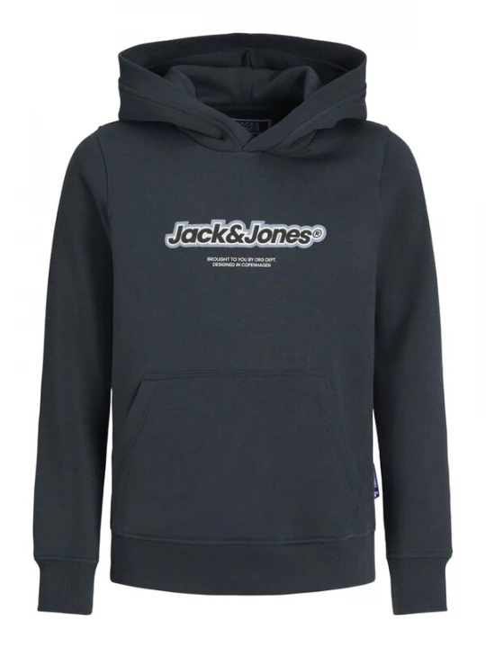 Obrázek produktu Jack & Jones Junior Mikina 'Vesterbro Newton' čedičová šedá / bílá