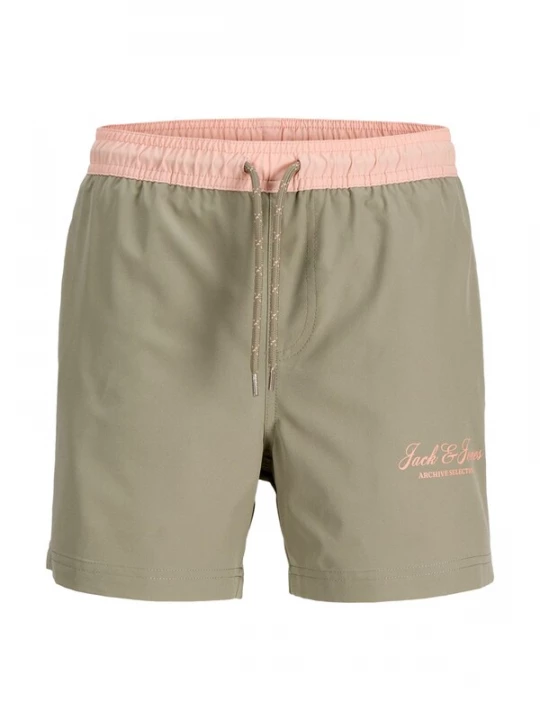 Obrázek produktu Jack & Jones Junior Plavecké šortky 'JPSTMaui Archive' šedá / pastelově růžová