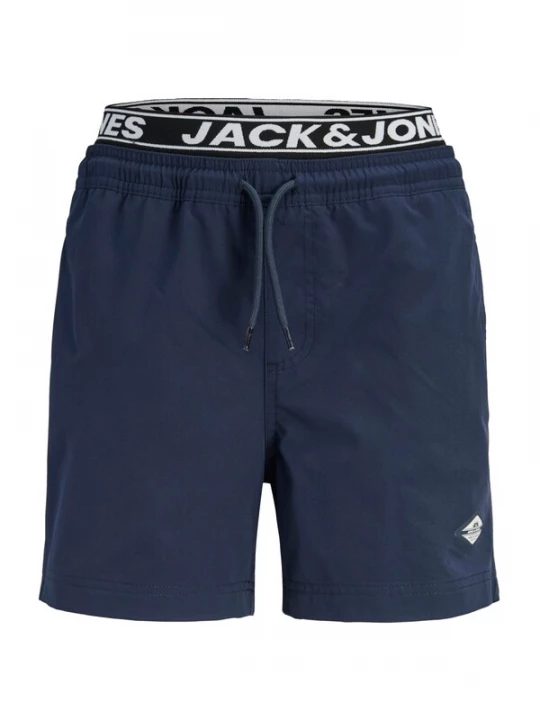 Obrázek produktu Jack & Jones Junior Plavecké šortky 'JPSTMaui' námořnická modř / černá / bílá