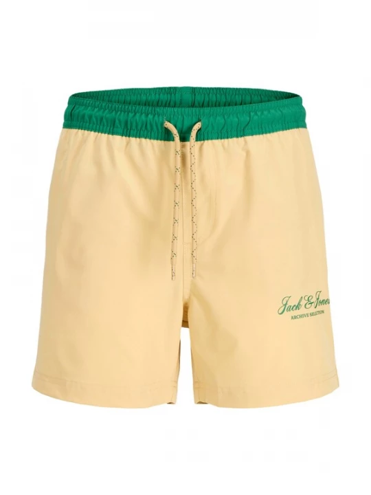 Obrázek produktu Jack & Jones Junior Plavecké šortky 'Maui Archive' žlutá / zelená