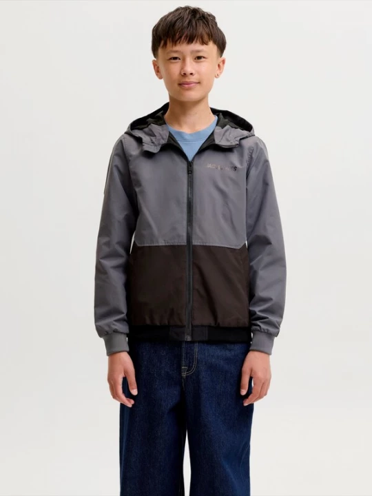 Obrázek produktu Jack & Jones Junior Přechodná bunda 'JJERush' šedá / černá