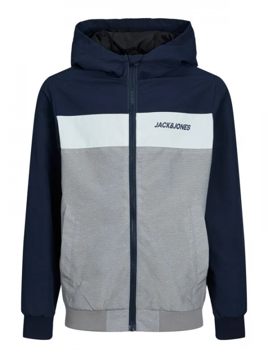 Obrázek produktu Jack & Jones Junior Přechodná bunda 'Rush'  námořnická modř / čedičová šedá / bílá