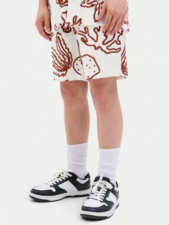 Obrázek produktu Jack & Jones Junior Šortky z materiálu 12277599 Écru Relaxed Fit Krémová