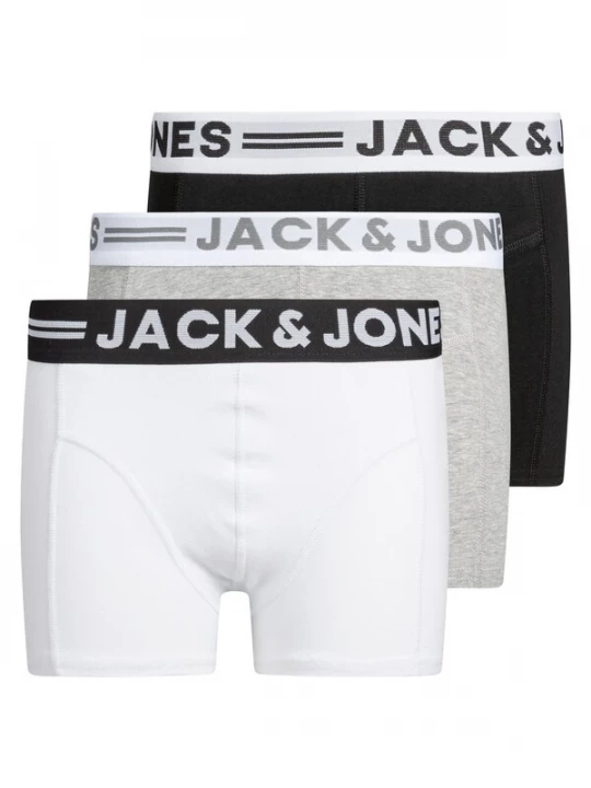 Obrázek produktu Jack & Jones Junior Spodní prádlo  šedý melír / černá / bílá