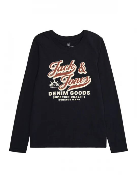 Obrázek produktu Jack & Jones Junior Tričko béžová / tmavě modrá / bílá
