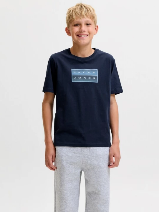 Obrázek produktu Jack & Jones Junior Tričko 'JCOFUSION' námořnická modř / světlemodrá / offwhite