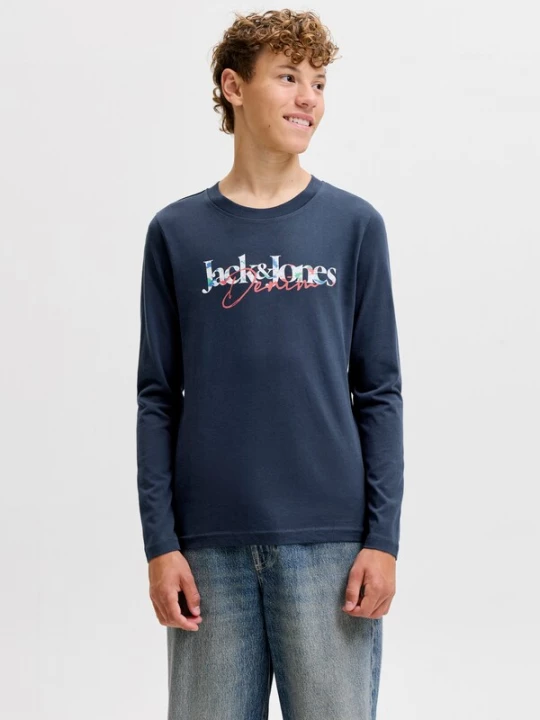 Obrázek produktu Jack & Jones Junior Tričko 'JJTom' námořnická modř / nefritová / světle červená / bílá