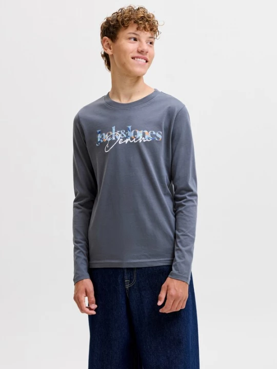 Obrázek produktu Jack & Jones Junior Tričko 'JJTom' světlemodrá / čedičová šedá / oranžová / bílá