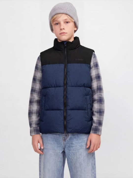 Obrázek produktu Jack & Jones Junior Vesta 'JJRAZE' námořnická modř / černá