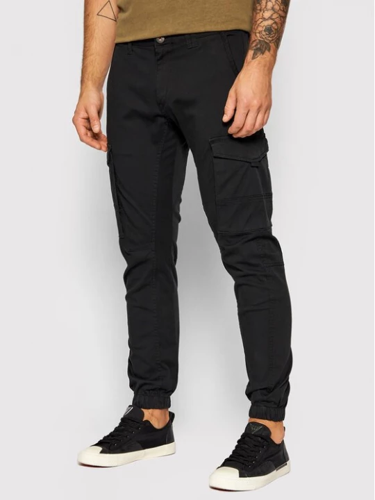 Obrázek produktu Jack & Jones Kalhoty z materiálu Paul 12139912 Černá Tapered Fit