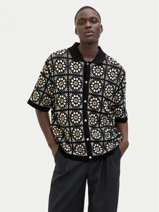 Obrázek produktu Jack & Jones Košile Cartagena 12278724 Černá Loose Fit