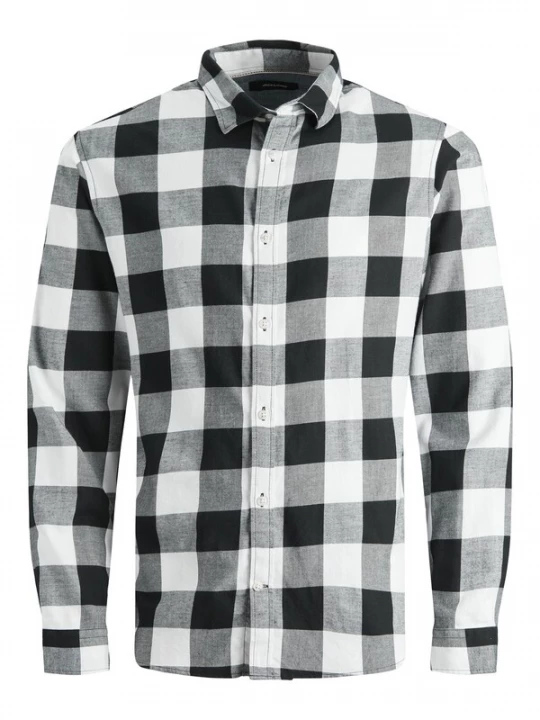 Obrázek produktu JACK & JONES Košile 'Gingham' černá / bílá