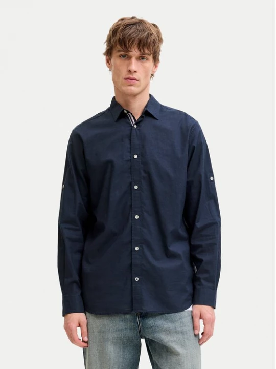 Obrázek produktu Jack & Jones Košile Henry 12289197 Tmavomodrá Regular Fit