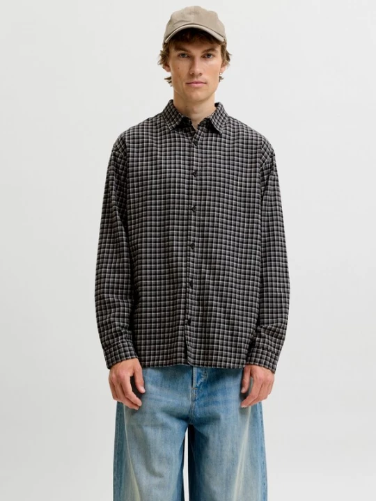 Obrázek produktu JACK & JONES Košile 'JJCarter' tmavě šedá / černá / bílá