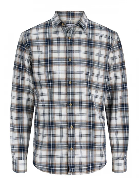 Obrázek produktu JACK & JONES Košile 'JJEDOVER' světlemodrá / tmavě modrá / hnědá / bílá