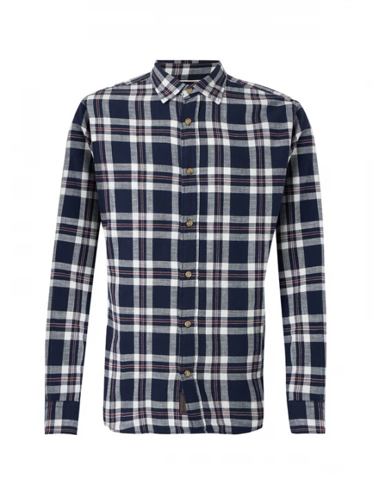 Obrázek produktu JACK & JONES Košile 'JJEDOVER' tmavě modrá / vínově červená / bílá