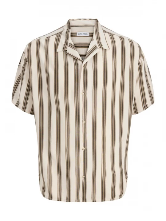 Obrázek produktu JACK & JONES Košile 'JJEJeff' krémová / hnědá / černá