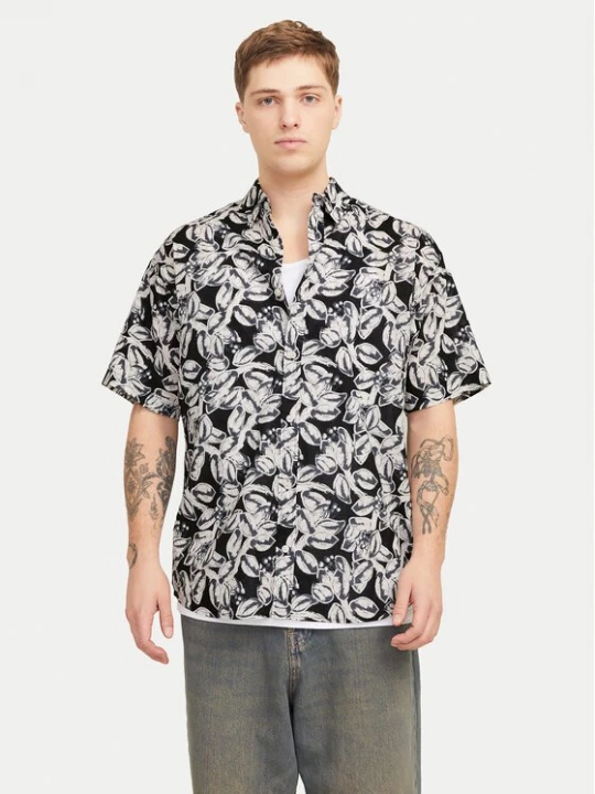 Obrázek produktu Jack & Jones Košile Joshua 12271089 Černá Wide Fit
